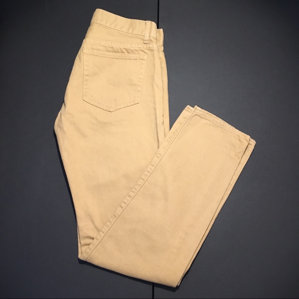Men’s J. Crew The Driggs Tan Khaki Jeans 30/32